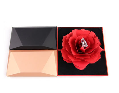 Rotating Rose Ring Gift Box