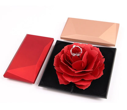 Rotating Rose Ring Gift Box
