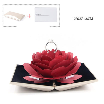 Rotating Rose Ring Gift Box