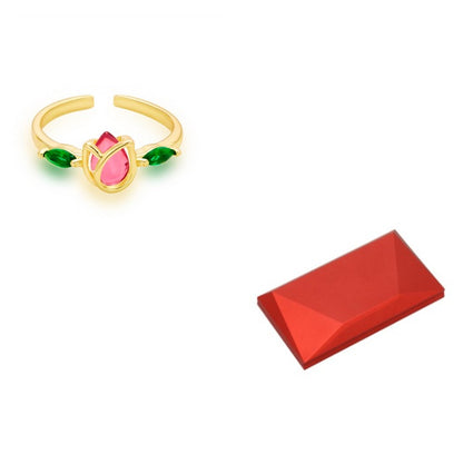 Rotating Rose Ring Gift Box