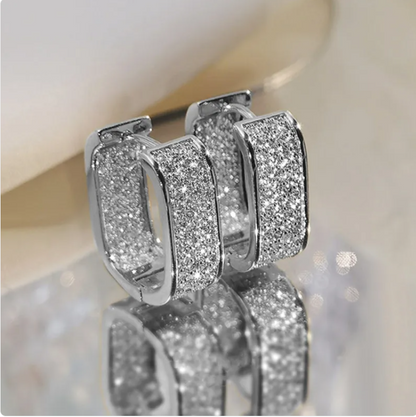 Elegant Zircon Clip-On Earrings